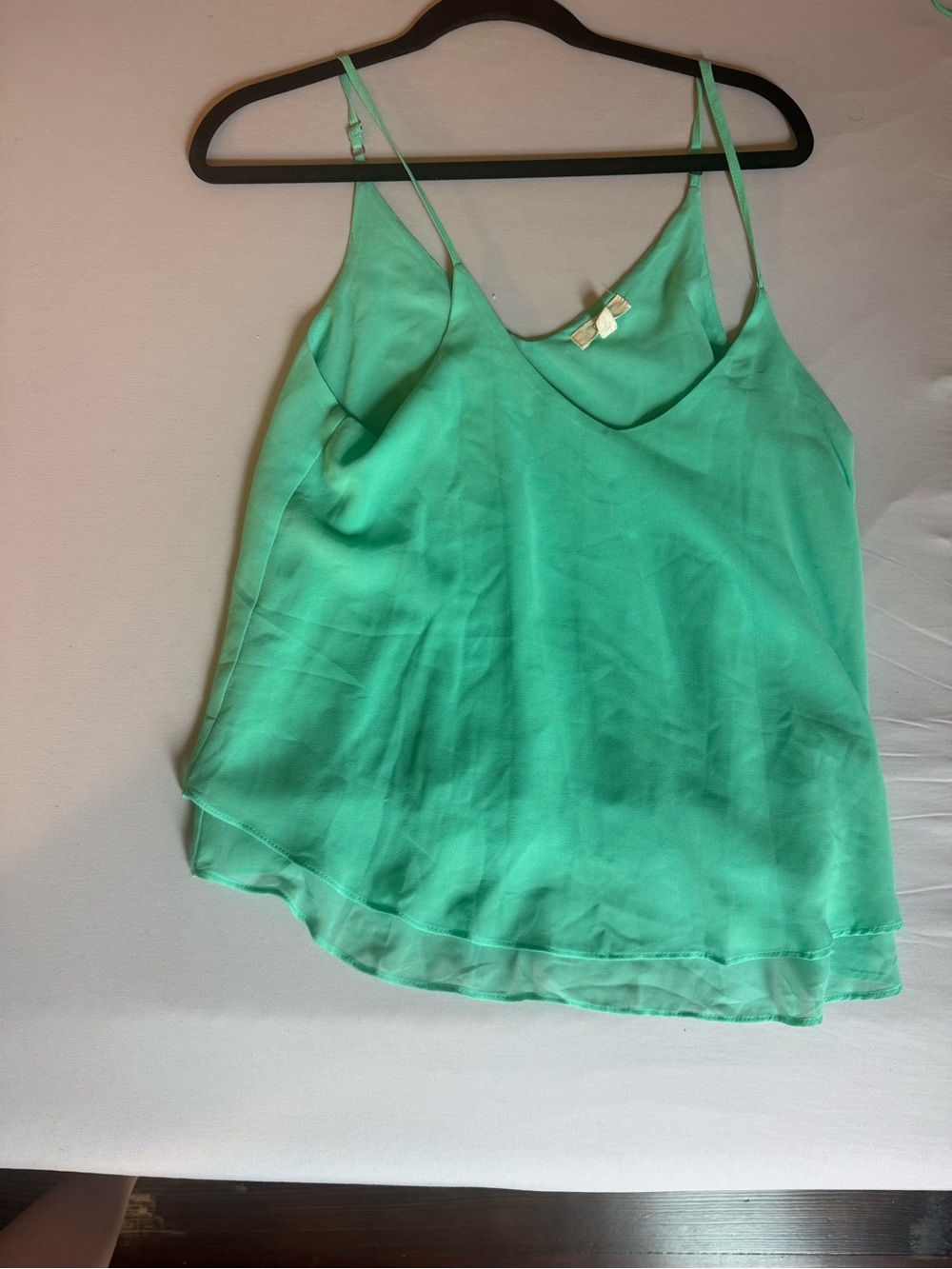 Lightweight Mint Green V-Neck Cami Top